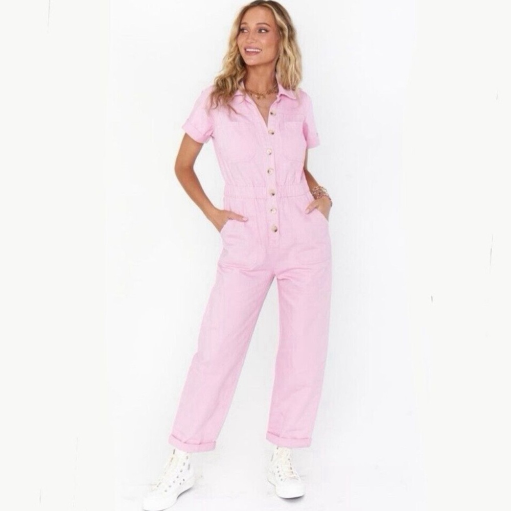 Show Me Your Mumu XS jumpsuit, baby pink